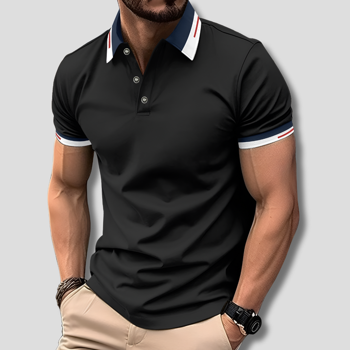 Men's Premium Look Polo Shirt Black