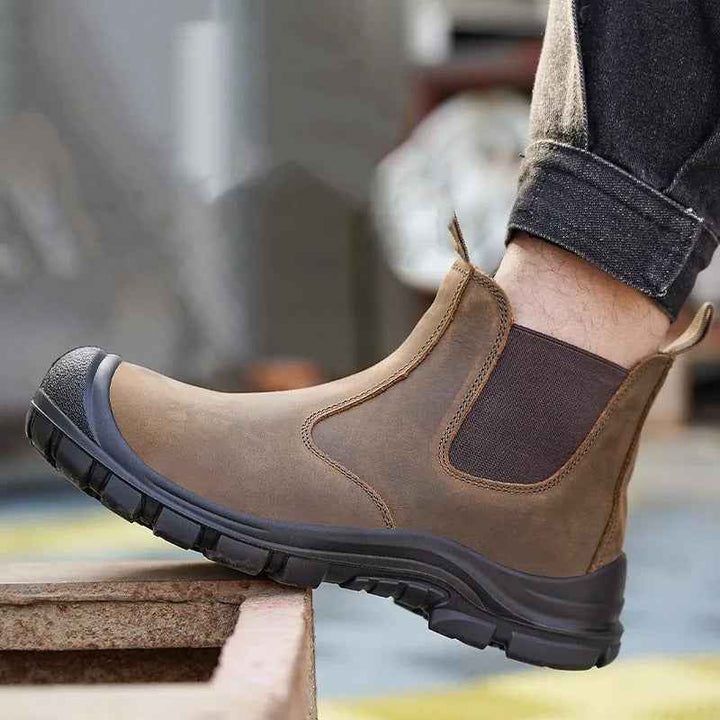 Men's Chelsea Winter Slip-On Work Boots