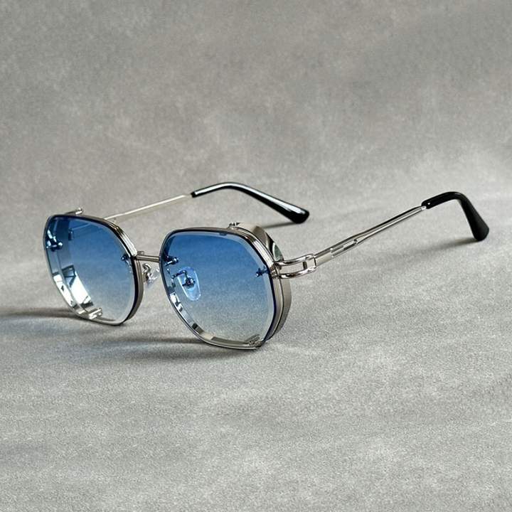 Polarized Sunglasses for Ultimate UV Protection Silver Blue
