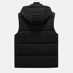 Men's Quilted Puffer Vest – Relaxed Fit with Adjustable Hood