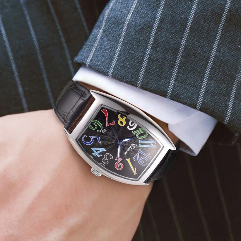 Elegant Leather Timepiece