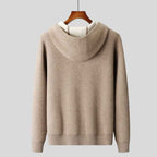 Men's Regular Fit Zip Front Hoodie with Contrast Trim