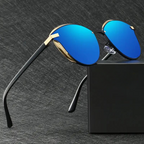 Polarized UV Protection Sunglasses Gold Blue