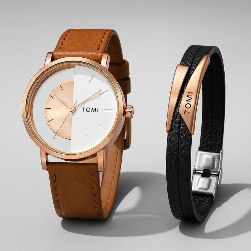 Stylish Eclipse Watch Set for Every Occasion Brown