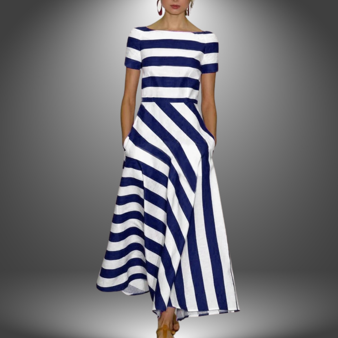 Kelsey | Women's Elegant A-Line Maxi Dress for Any Occasion Blue