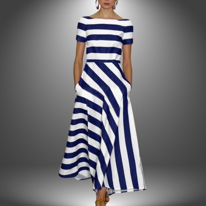 Kelsey | Women's Elegant A-Line Maxi Dress for Any Occasion Blue