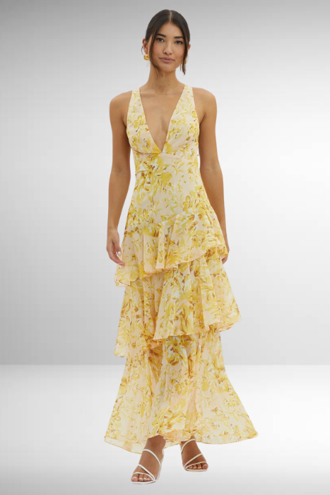 Eileen | Women's Elegant Maxi Dress for Effortless Summer Look Yellow