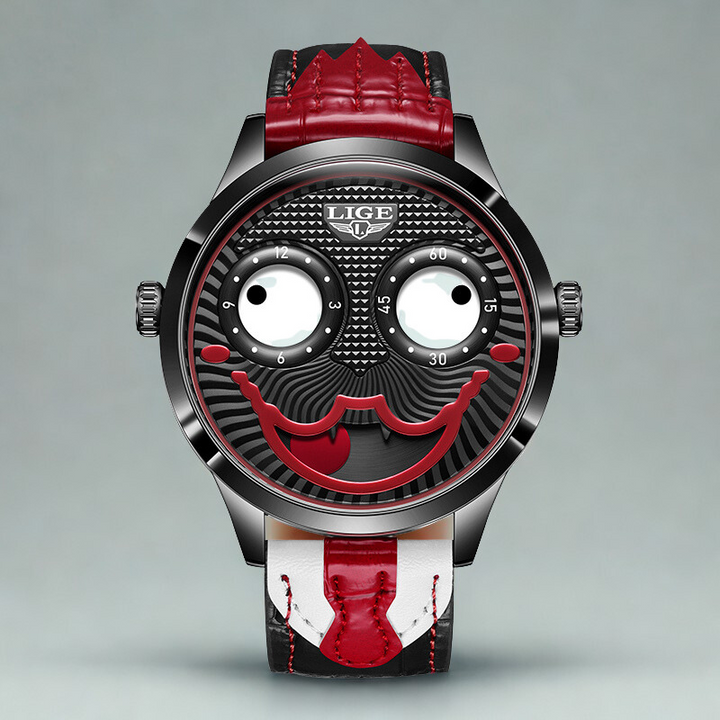 Chrono Style Watch for Men Red Black