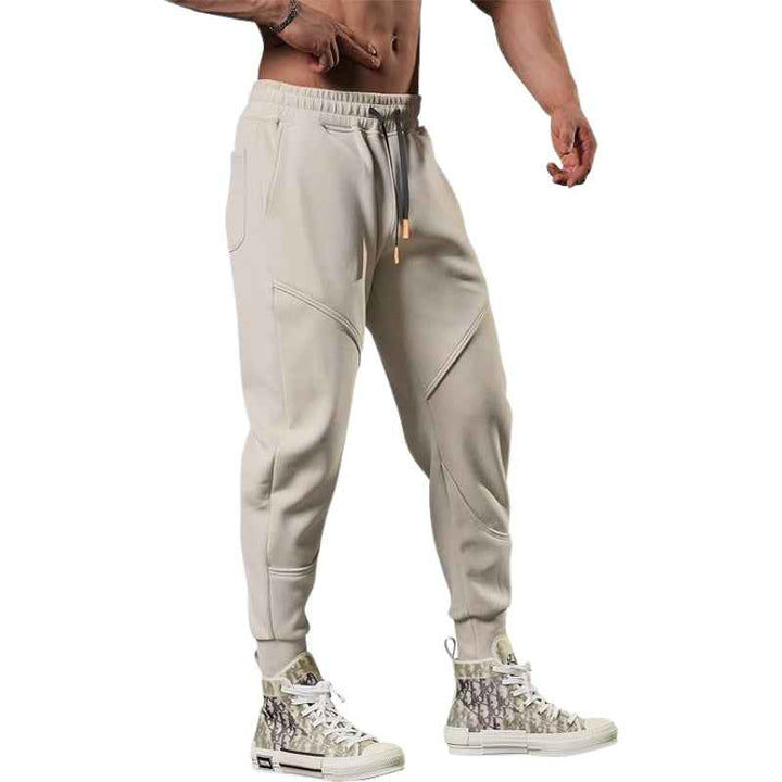 Men's Lightweight Cargo Fleece Jogging Pants - Tapered Fit