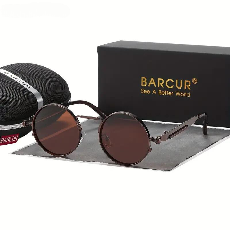 Steampunk-Inspired Mirage Sunglasses Brown