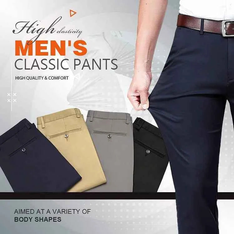 Men's Stretch Trousers - Comfortable Fit & Flexibility