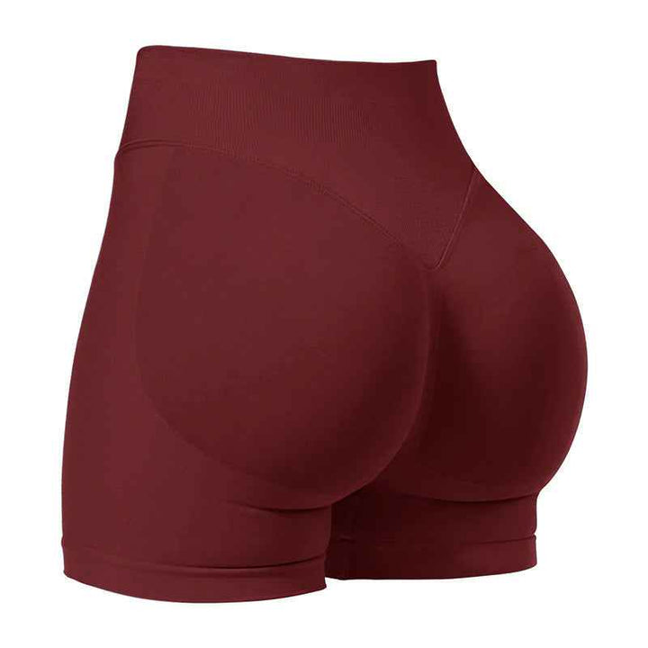Women's High Waist Seamless Yoga Shorts for Sports and Fitness