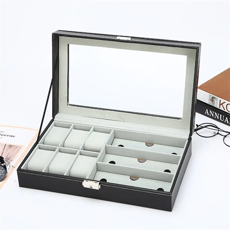 Stylish Leather Case for Watches and Sunglasses