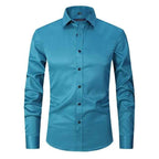 Men's Wrinkle-Free Stretch Shirt Light Green