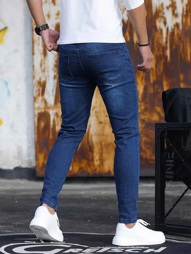 Men's Stretch Denim Skinny Jeans – Stylish & Comfortable Casual Wear