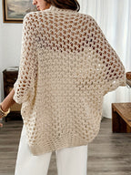 Women's Winter Open Drape Cardigan in Hazel