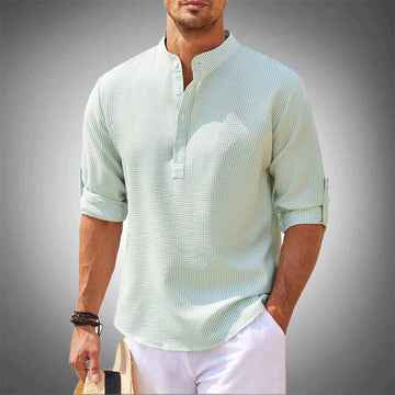 Men's Stylish Linen Shirt for the Modern Man Light green