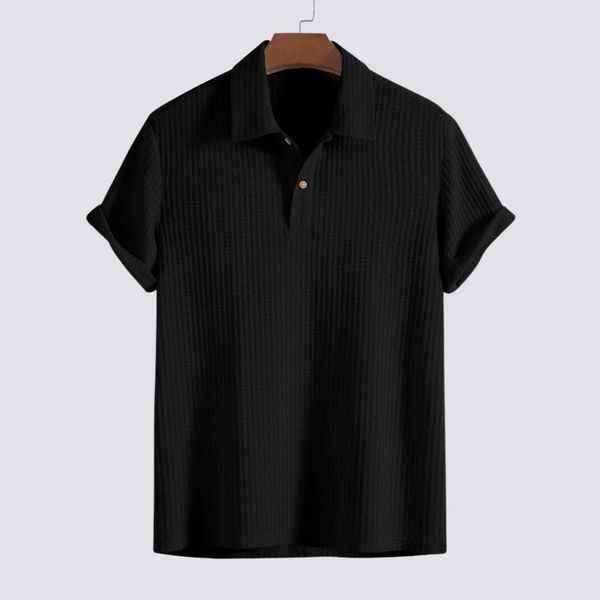 Men's Luxurious Soft Polo Shirt Black