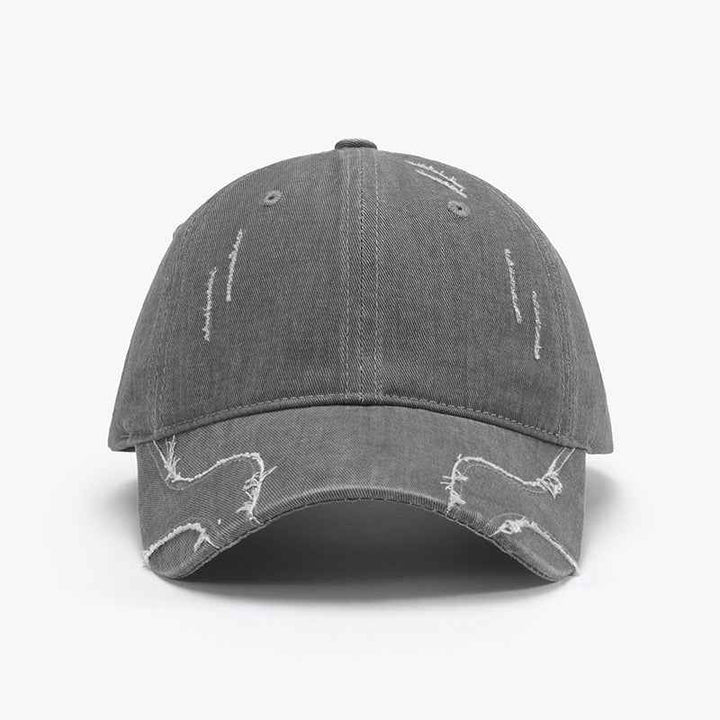 Men's Baseball Street Face-looking Small Peaked Cap 24A141 Smoky Gray Adjustable