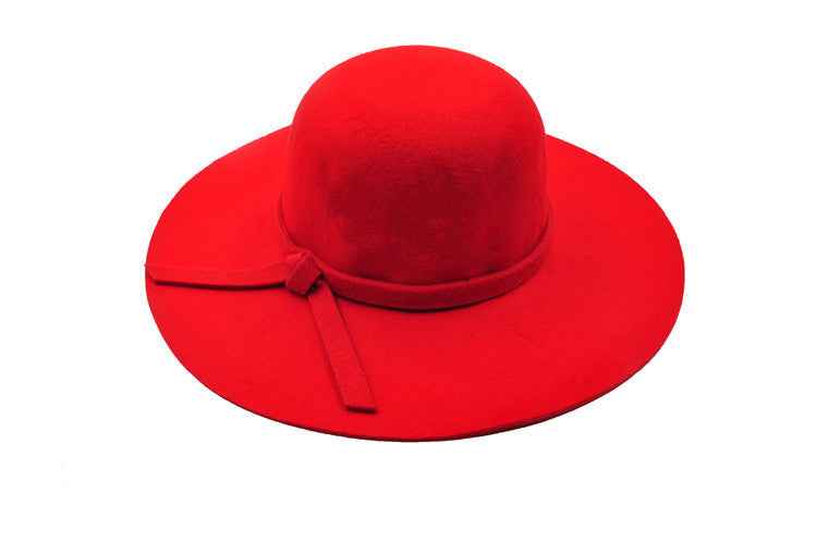 Jazz Hat for Women - Stylish Spring & Autumn Accessory, Perfect for Winter Outfits Red