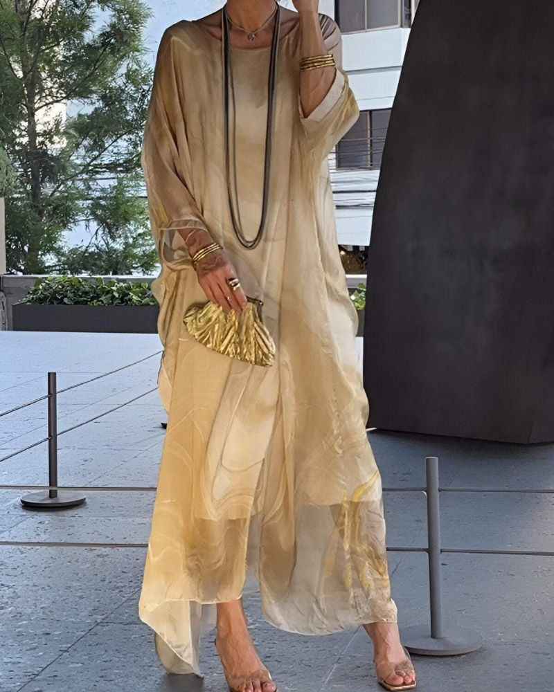 Connie | Elegant Tummy Coverage Dress Yellow