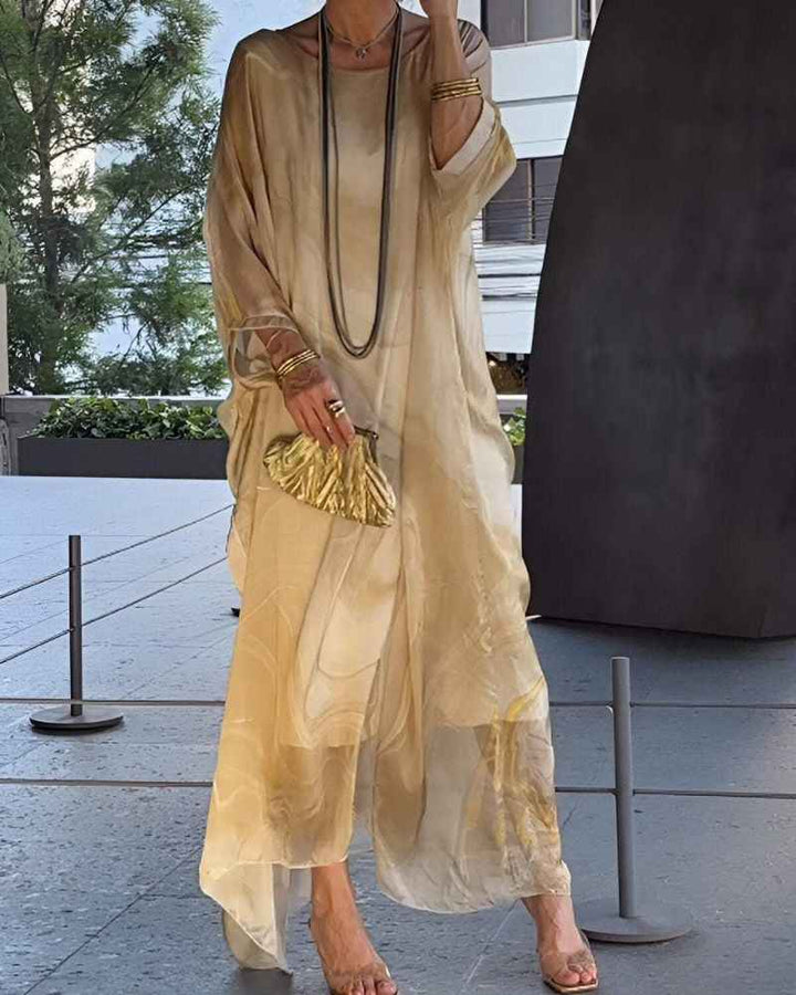 Connie | Elegant Tummy Coverage Dress Yellow