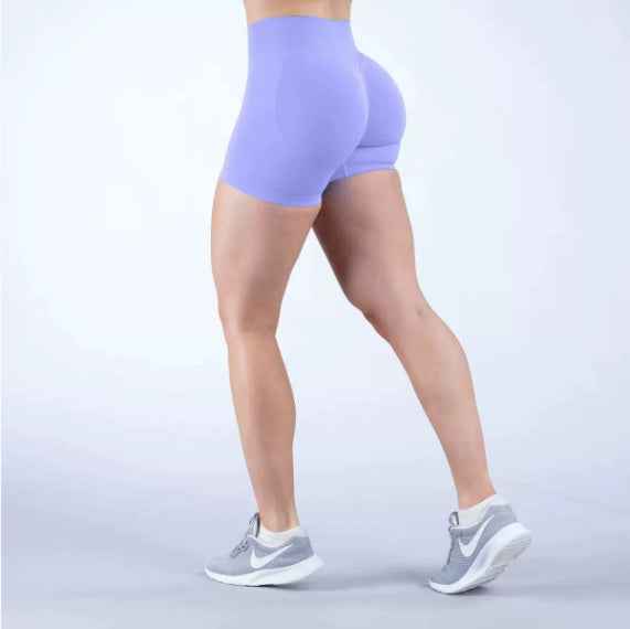 Women's High Waist Seamless Yoga Shorts for Sports and Fitness