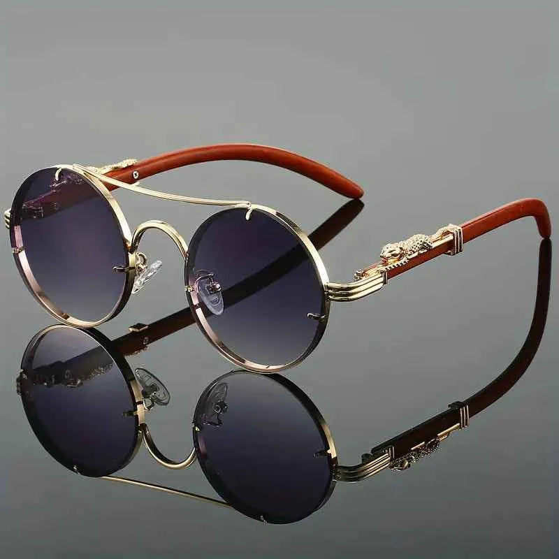 Stylish Designer-Inspired Sunglasses Gray Brown