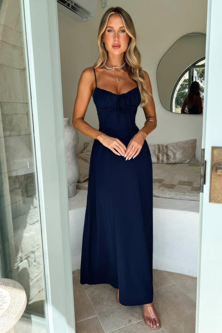 Marica | Women's Stylish Maxi Summer Dress Blue
