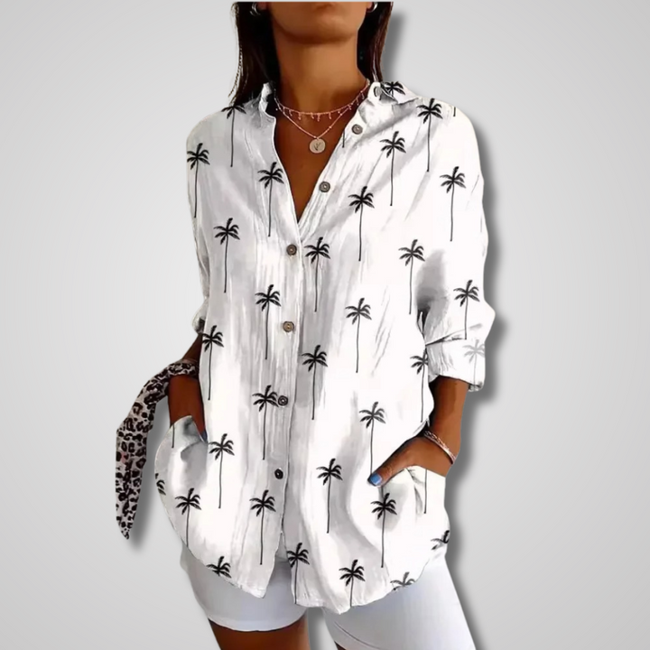 Women's Vintage Relaxed Summer Shirt White