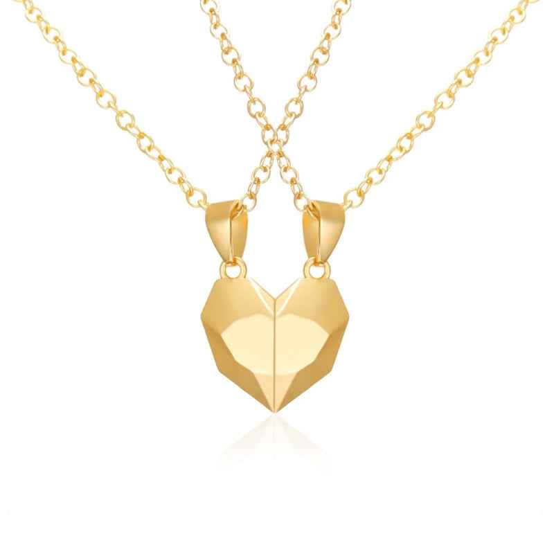 Heart Duo Necklaces - Perfect Gift for Couples Gold
