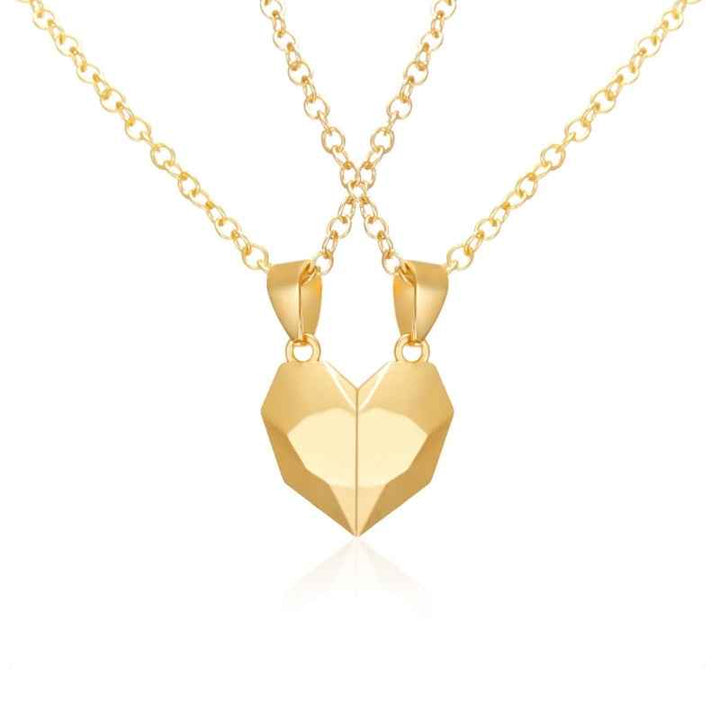 Heart Duo Necklaces - Perfect Gift for Couples Gold