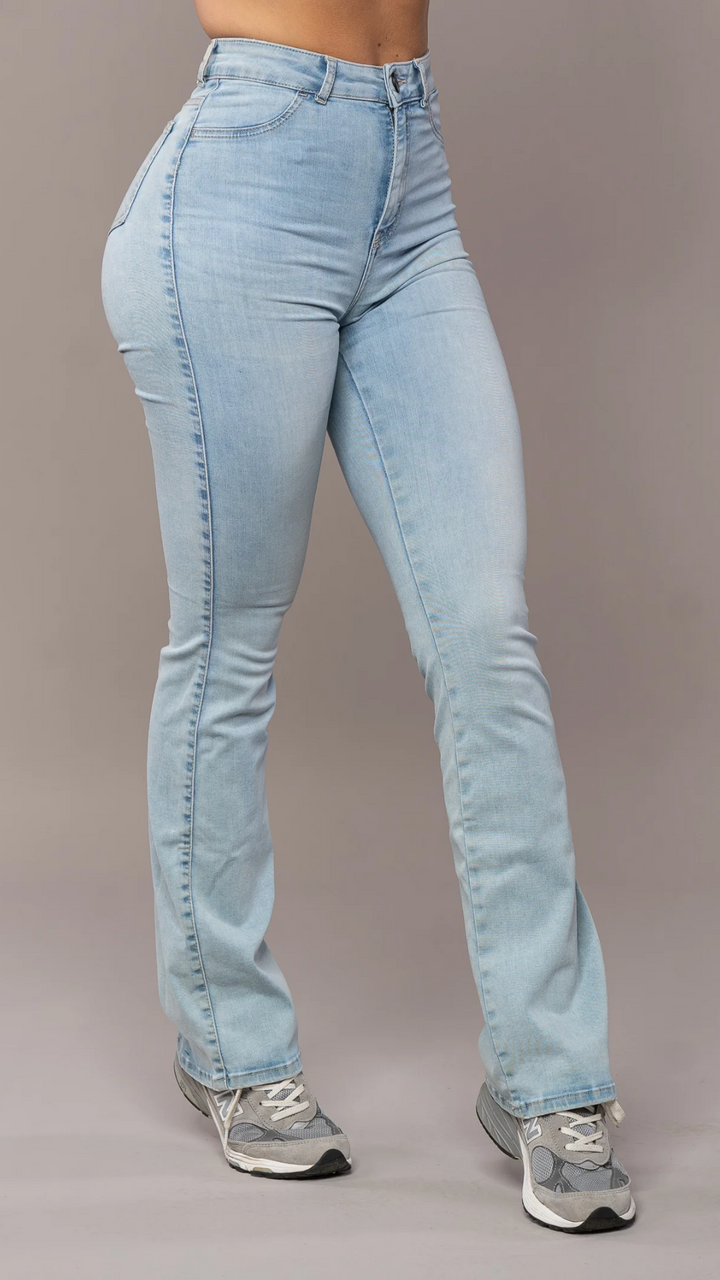 Flared Jeans for Women | High Waist Stretch Fit Denim
