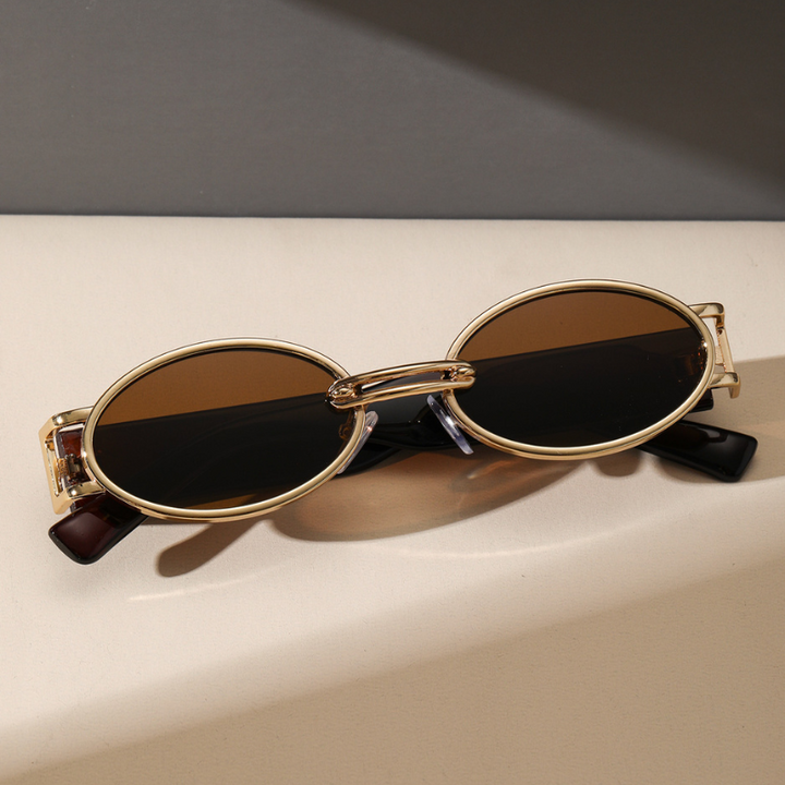 Retro Golden Aura Sunglasses for Stylish Looks