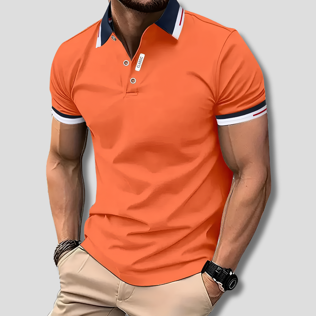 Men's Premium Look Polo Shirt Orange