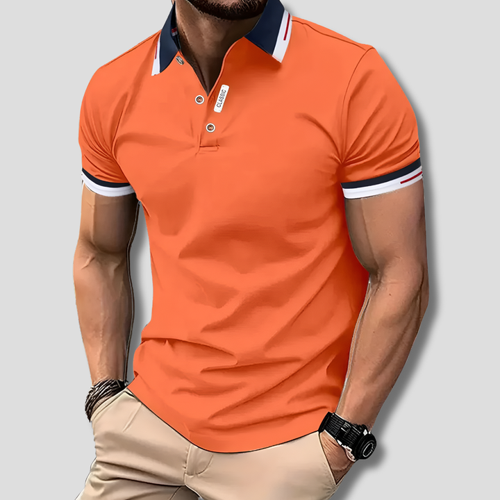 Men's Premium Look Polo Shirt Orange
