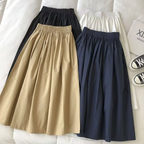 Women's High Waist Wide Skirt