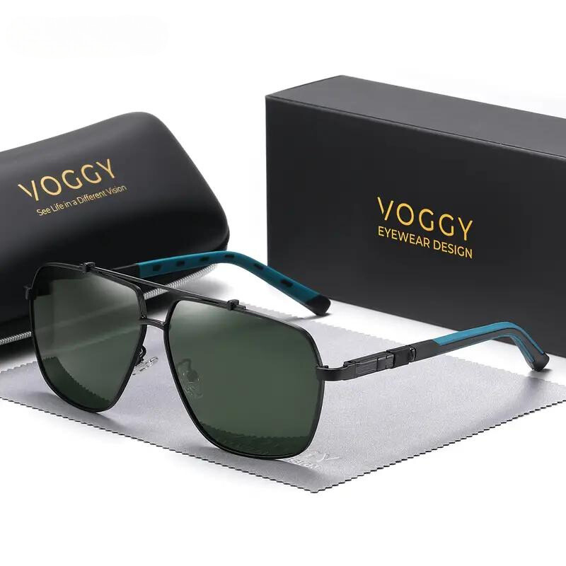 Classic Oxford Aviator Sunglasses for Stylish Protection Forest Green
