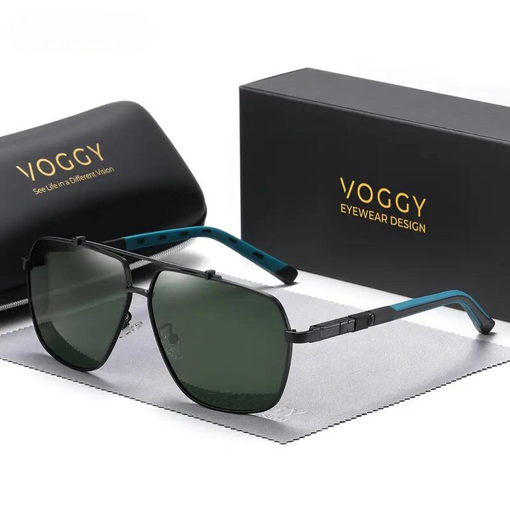 Classic Oxford Aviator Sunglasses for Stylish Protection Forest Green