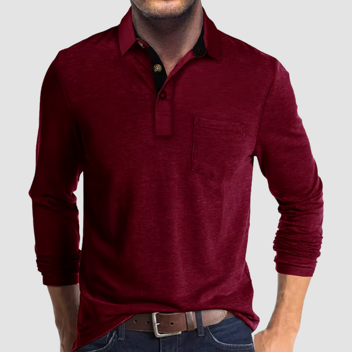 Men's Stylish Polo Shirt Red
