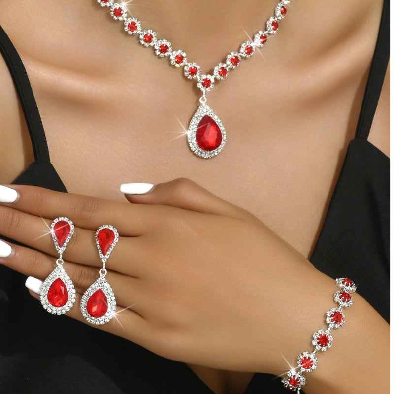 Elegant 3-Piece Gemstone Jewelry Set