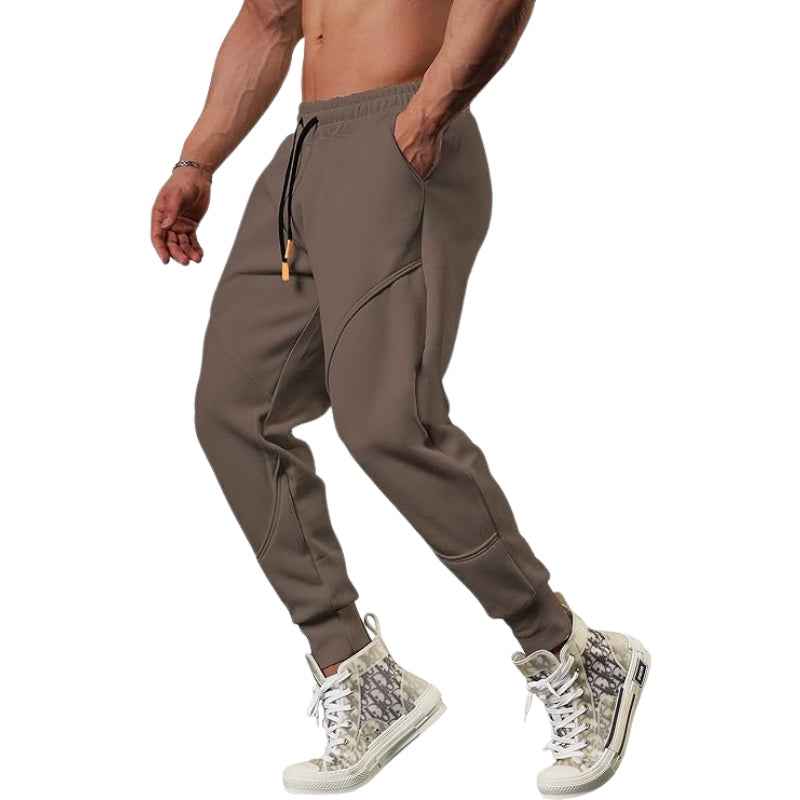 Men's Lightweight Cargo Fleece Jogging Pants - Tapered Fit
