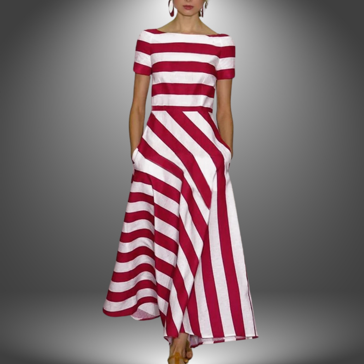 Kelsey | Women's Elegant A-Line Maxi Dress for Any Occasion Pink