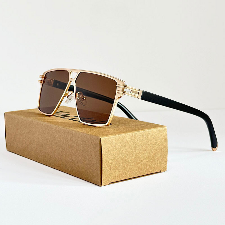 Polarized Sunglasses for Ultimate UV Protection Gold Brown