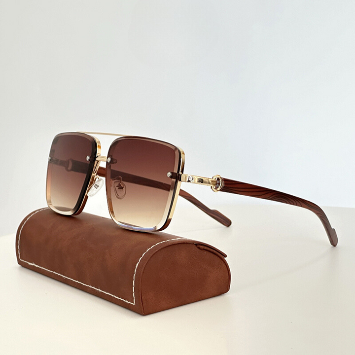 Stylish Pioneer Sunglasses for Ultimate UV Protection Brown Tint
