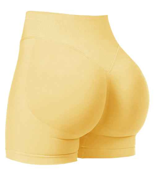 Women's High Waist Seamless Yoga Shorts for Sports and Fitness