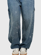 Women's Sparkle Diamond Denim Pants