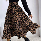 Womens Leopard Print Skirt