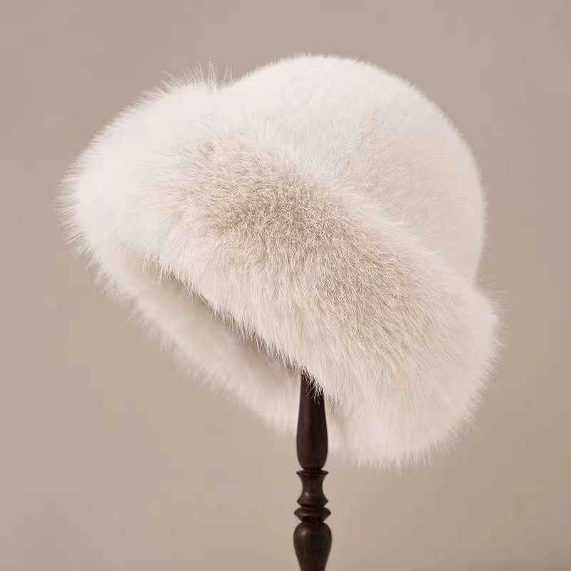 Fashion Personality Ladies Mongolian Cap White