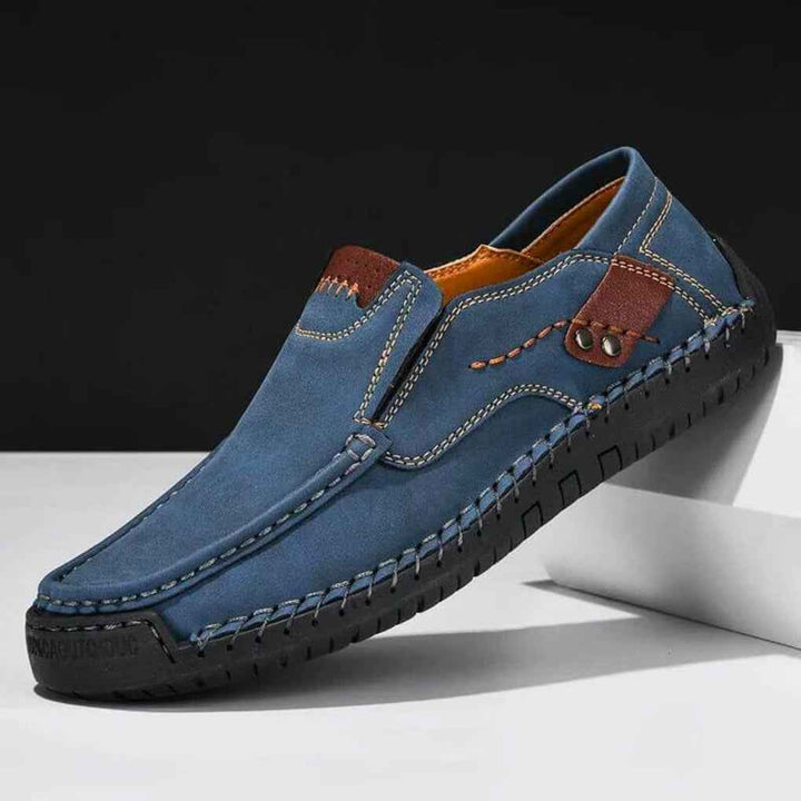 Men's Slip-On Shoes with Arch Support for Enhanced Balance Blue